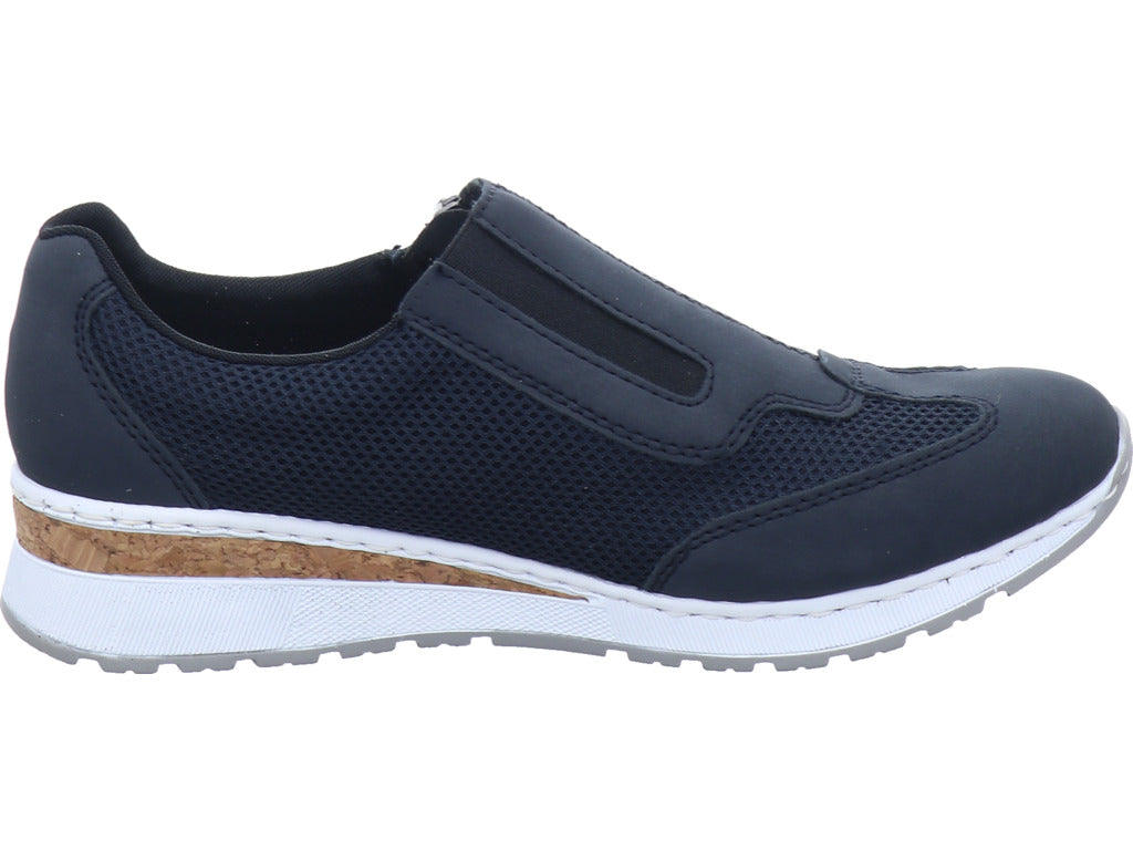 Rieker Damen Slipper Fsk Damen Halbschuhe in blau