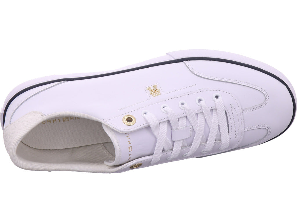 Tommy Hilfiger Damen Sneaker Th Chic Low Profile Vulc in weiß