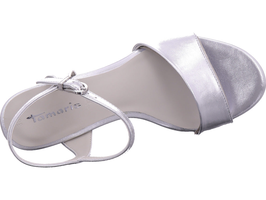 Tamaris Damen Sandalette  in silber