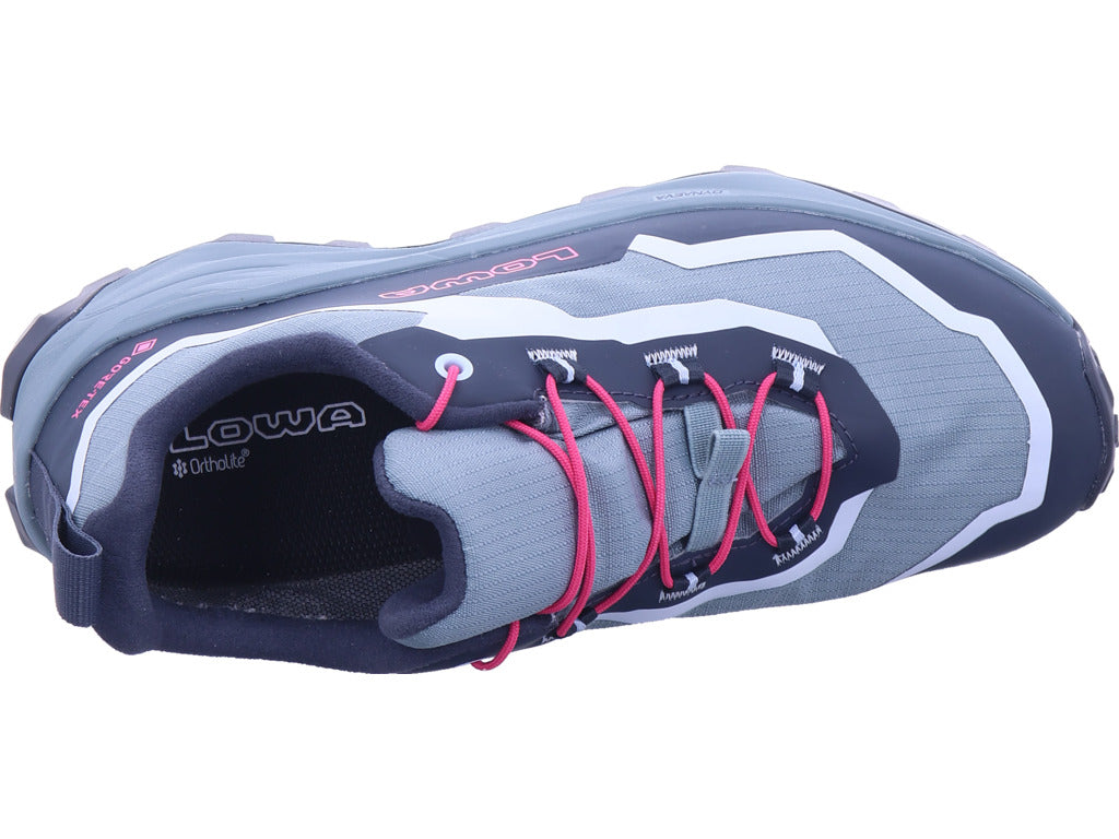 Lowa girls' hiking boot Trailux GTX Lo Jr in grey