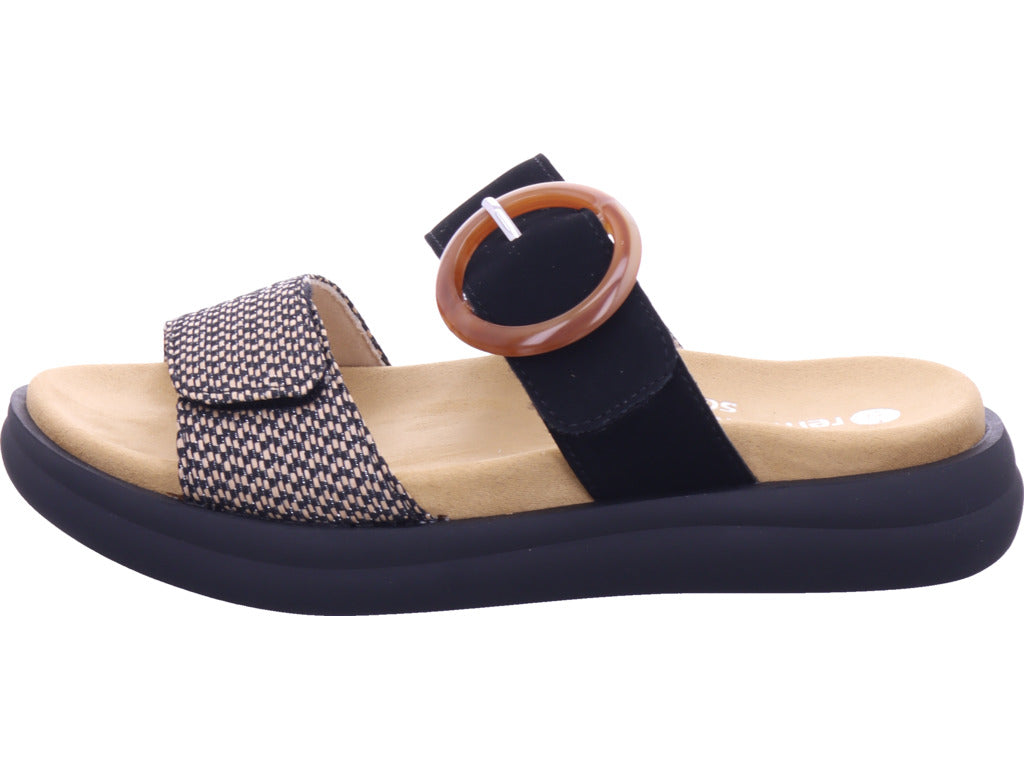 Remonte Damen Pantolette Remonte Sandale in schwarz
