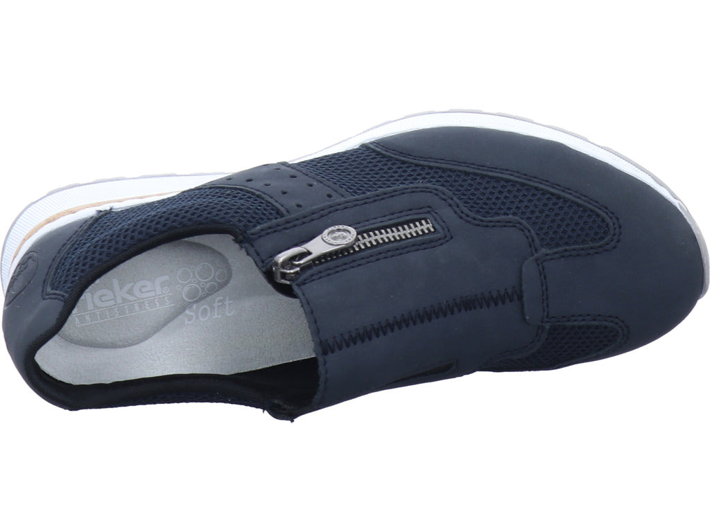 Rieker Damen Slipper Fsk Damen Halbschuhe in blau