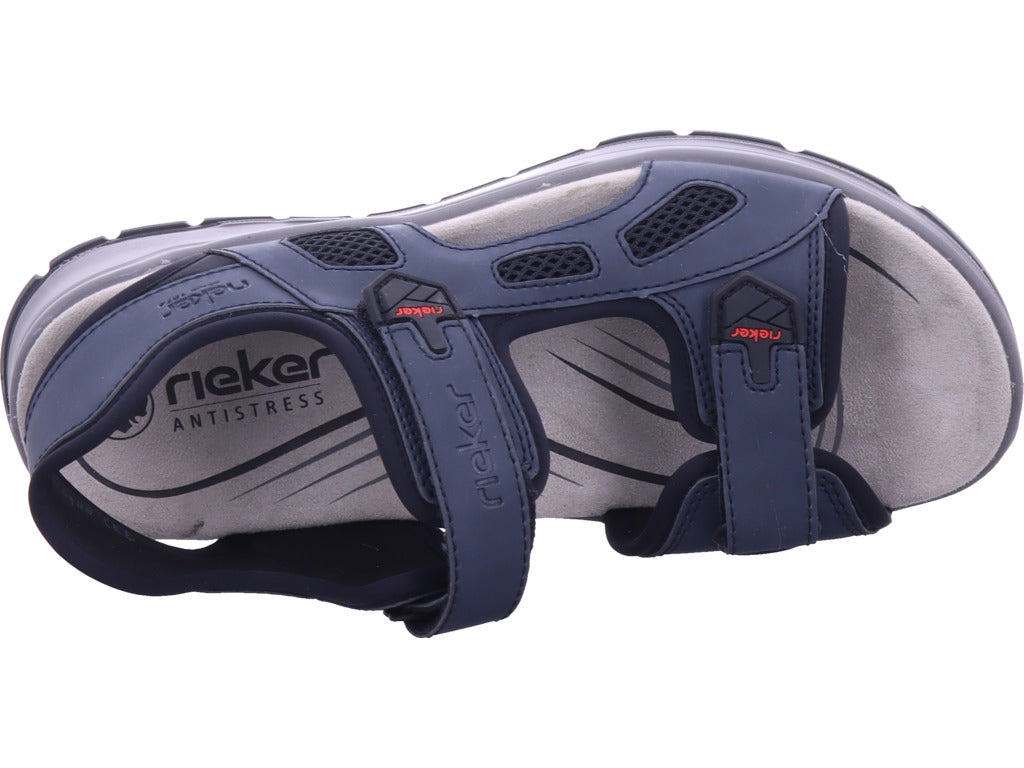 Rieker Herren Sandalette Fsk Herren Sandalen in blau