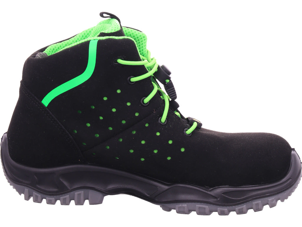 Leopard Men's Work Shoes Safety Boots S1 ESD in black