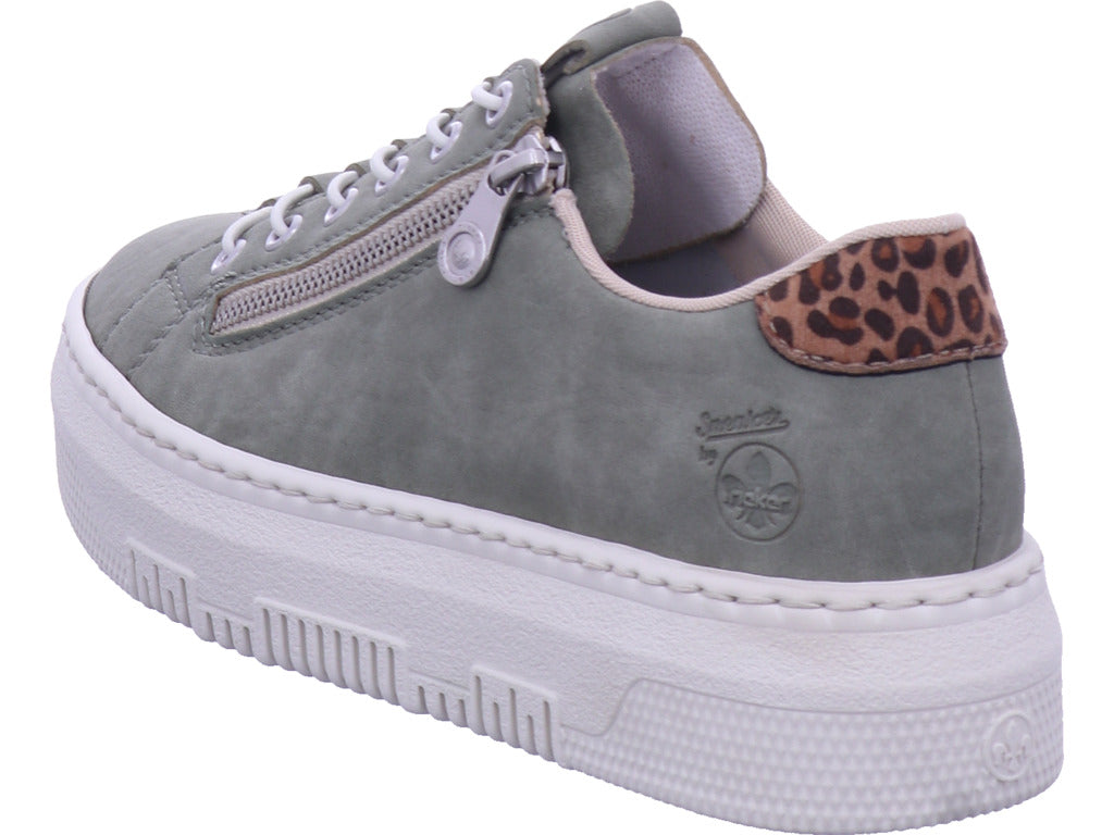 Rieker Damen Sneaker Fsk Damen Halbschuhe in grün