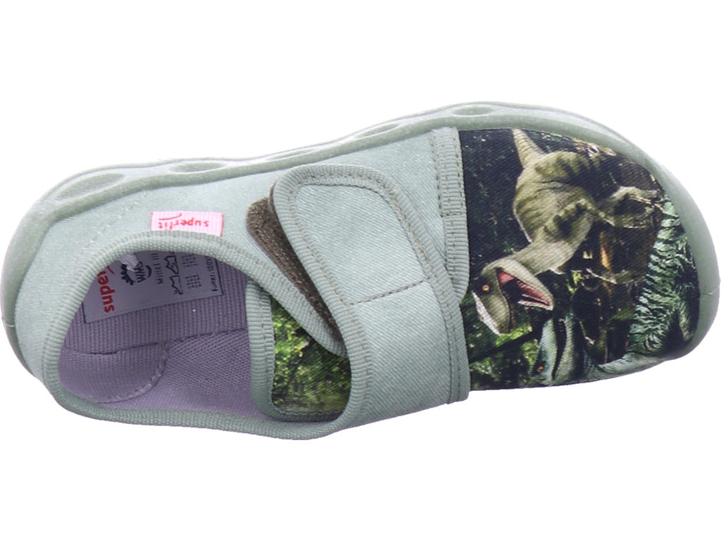 Chlapecké pantofle Legero, textilní pantofle, styl Bubble v zelené barvě