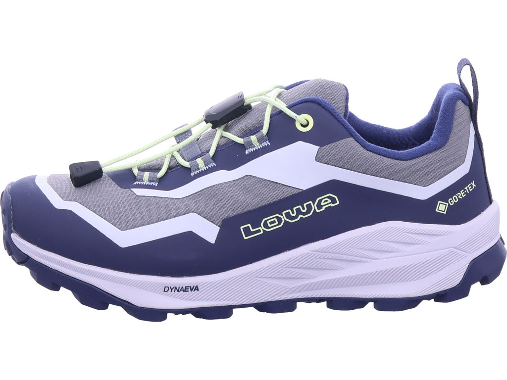 Lowa boys' hiking boots Trailux GTX Lo Jr in blue