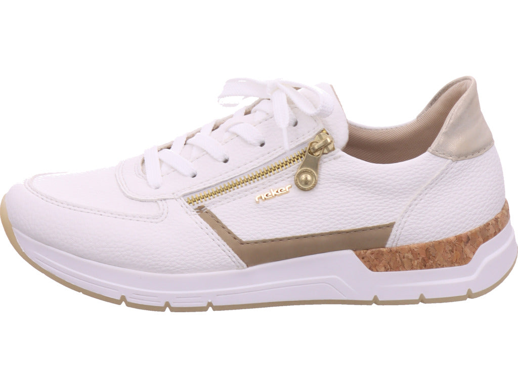 Rieker Damen Sneaker Fsk Damen Halbschuhe in weiß
