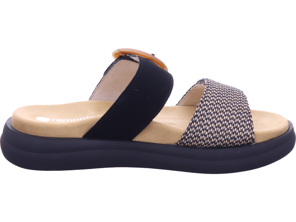 Remonte Damen Pantolette Remonte Sandale in schwarz