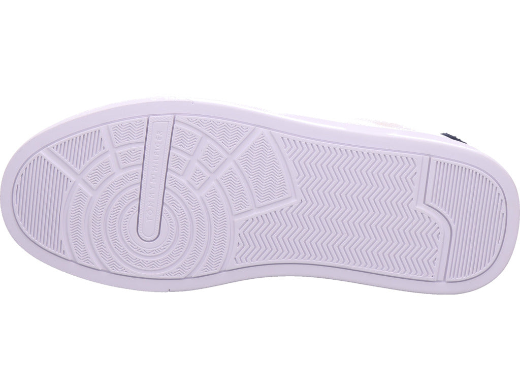 Tommy Hilfiger Herren Sneaker Th Court Knit in weiß