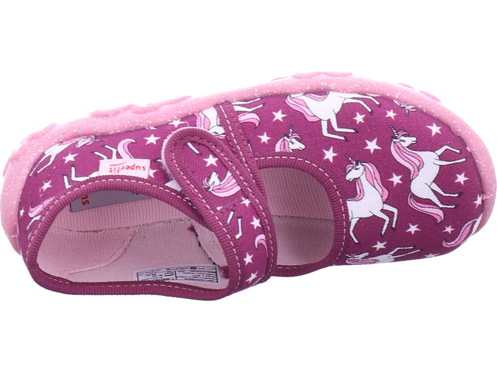 Legero girls' slippers, textile slippers \ Bonny in red