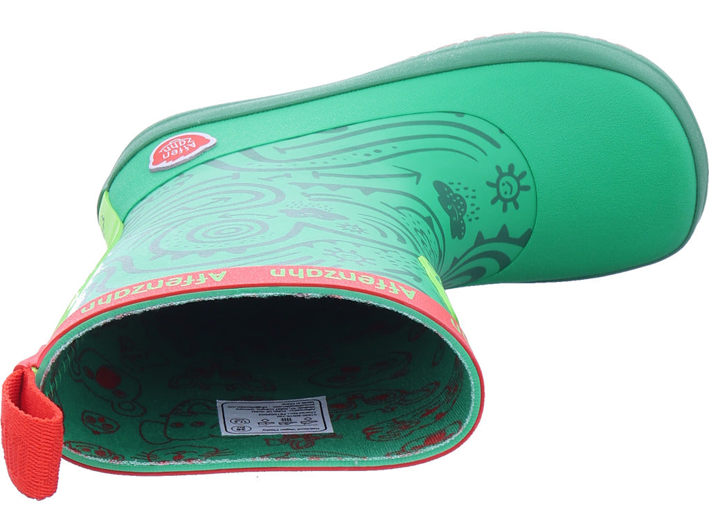 Affenzahn Jungen Gummistiefel Rainboot Vegan Plashy Frog in grün