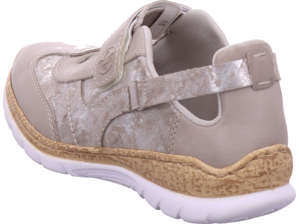 Rieker Damen Slipper Fsk Damen Halbschuhe in grau