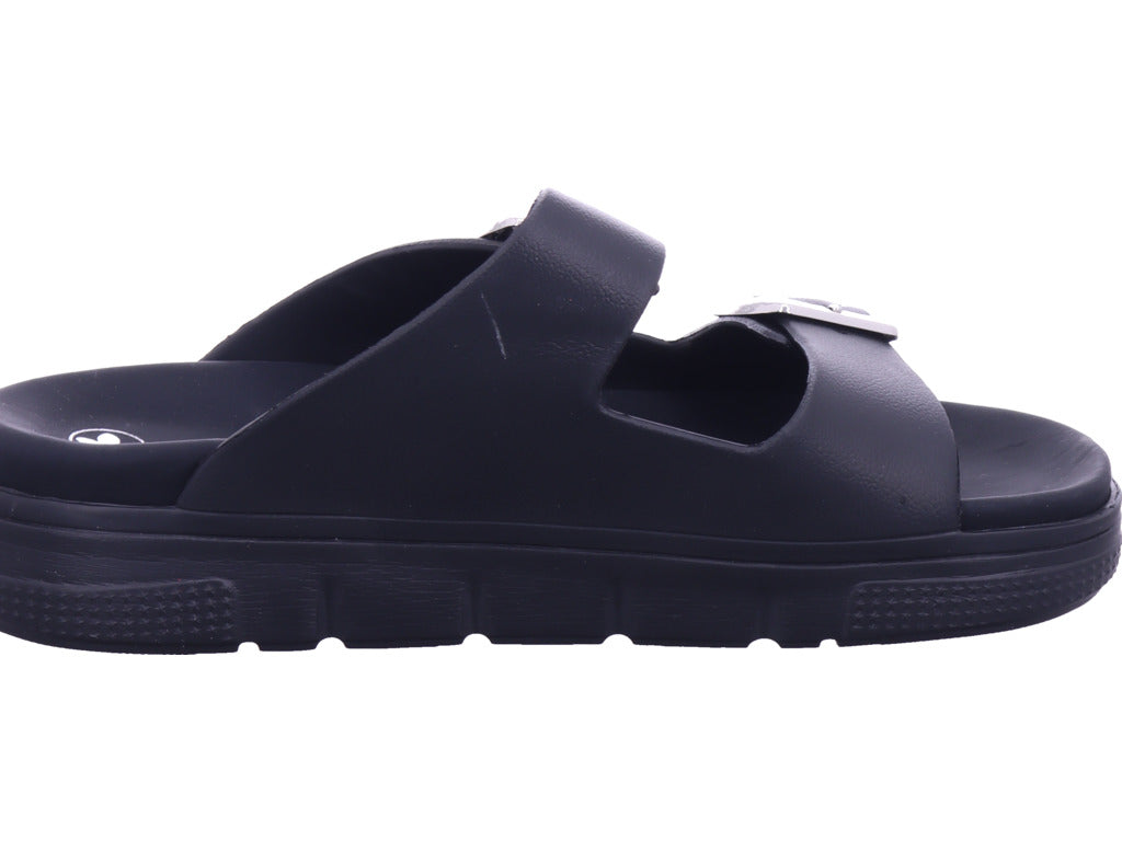 Rieker Damen Pantolette Fsk Damen Sandalen in schwarz