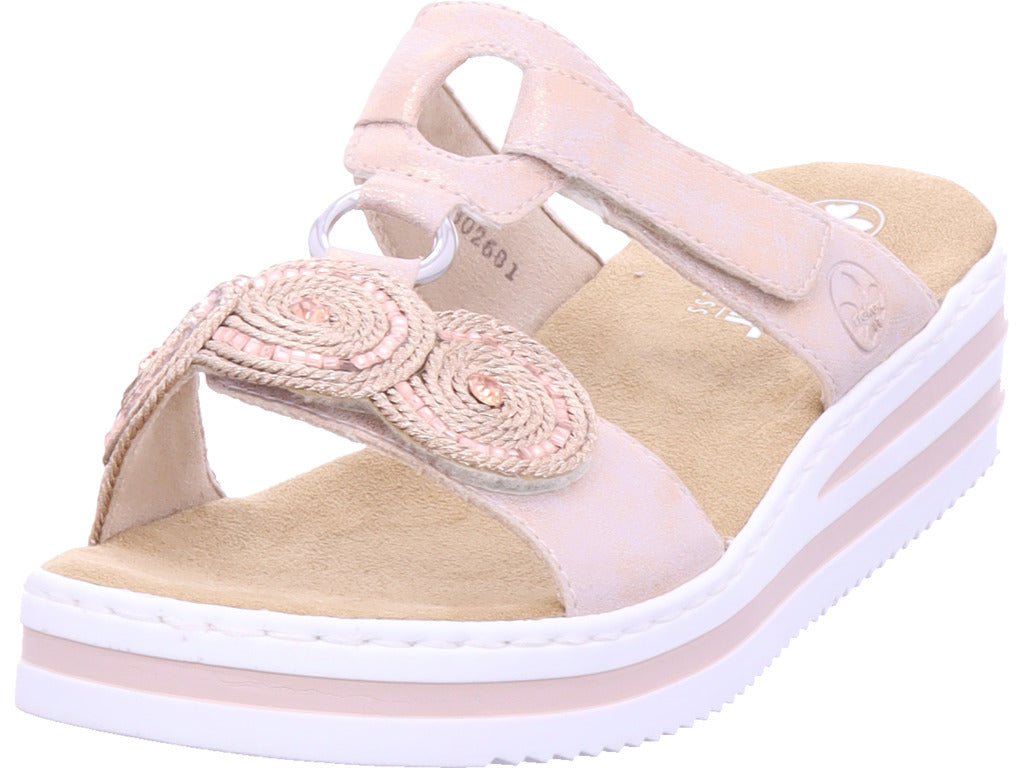 Rieker Damen Pantolette Fsk Damen Sandalen in frei