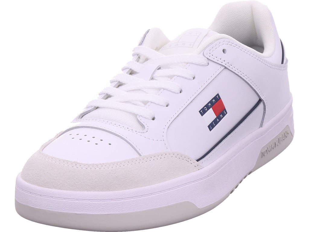 Tommy Hilfiger Herren Sneaker Tjm Cupsole Leather in weiß
