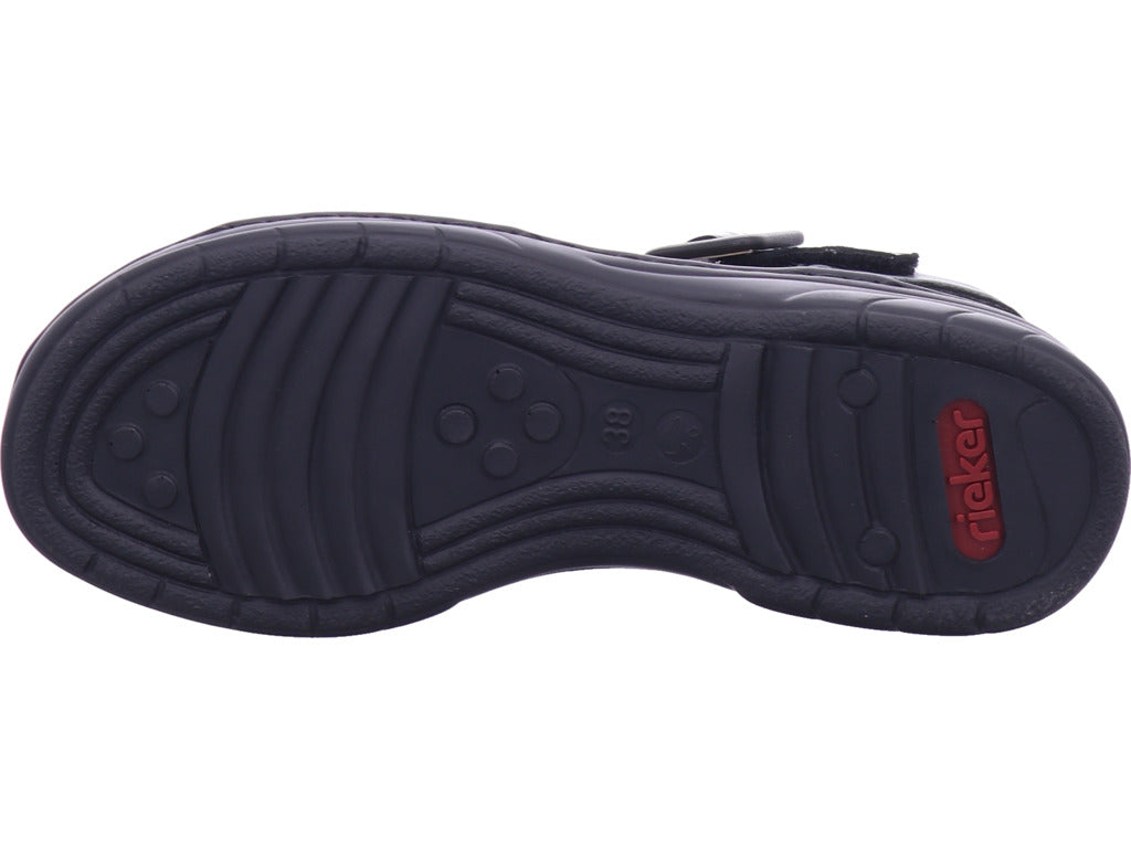 Rieker Damen Sandalette Fsk Damen Sandalen in schwarz