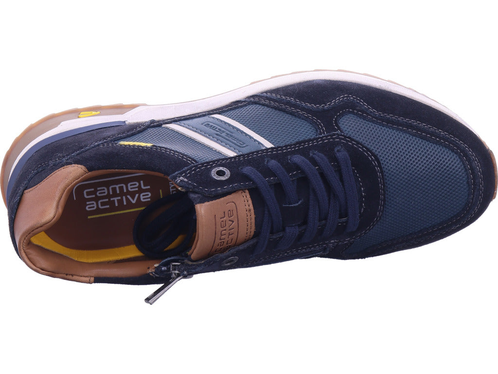 camel Herren Sneaker Split in blau