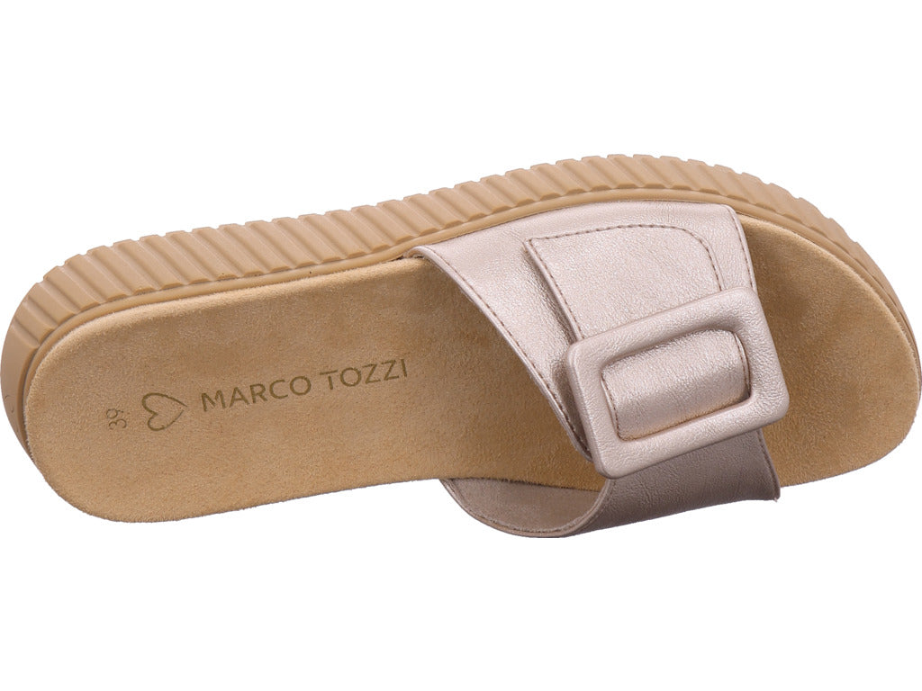 Marco Tozzi Damen Pantolette  in platin