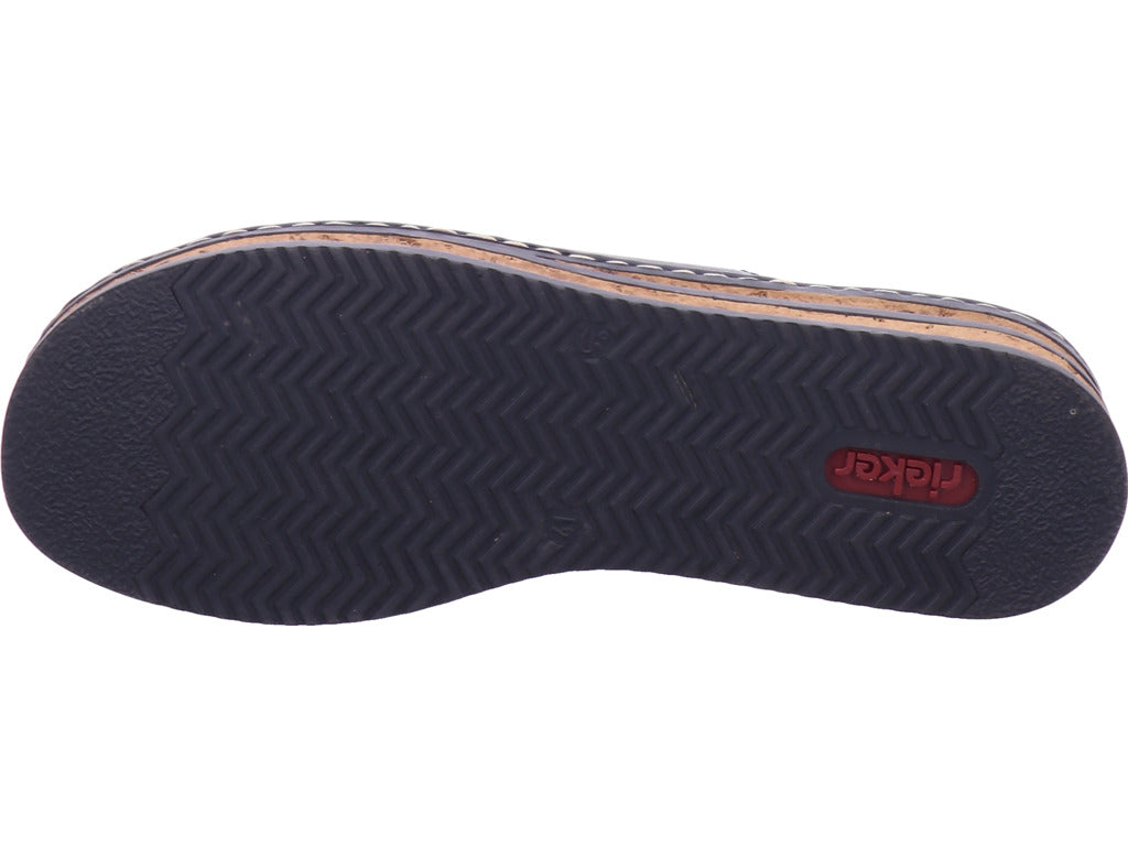 Rieker Damen Pantolette Fsk Damen Sandalen in schwarz