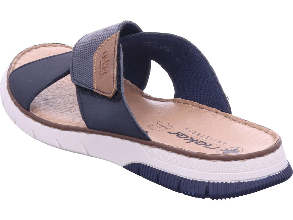 Rieker Herren Pantolette Fsk Herren Sandalen in blau