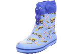 Beck Gymnas Unisex - Kinder Gummistiefel Minibagger Hellblau in blau
