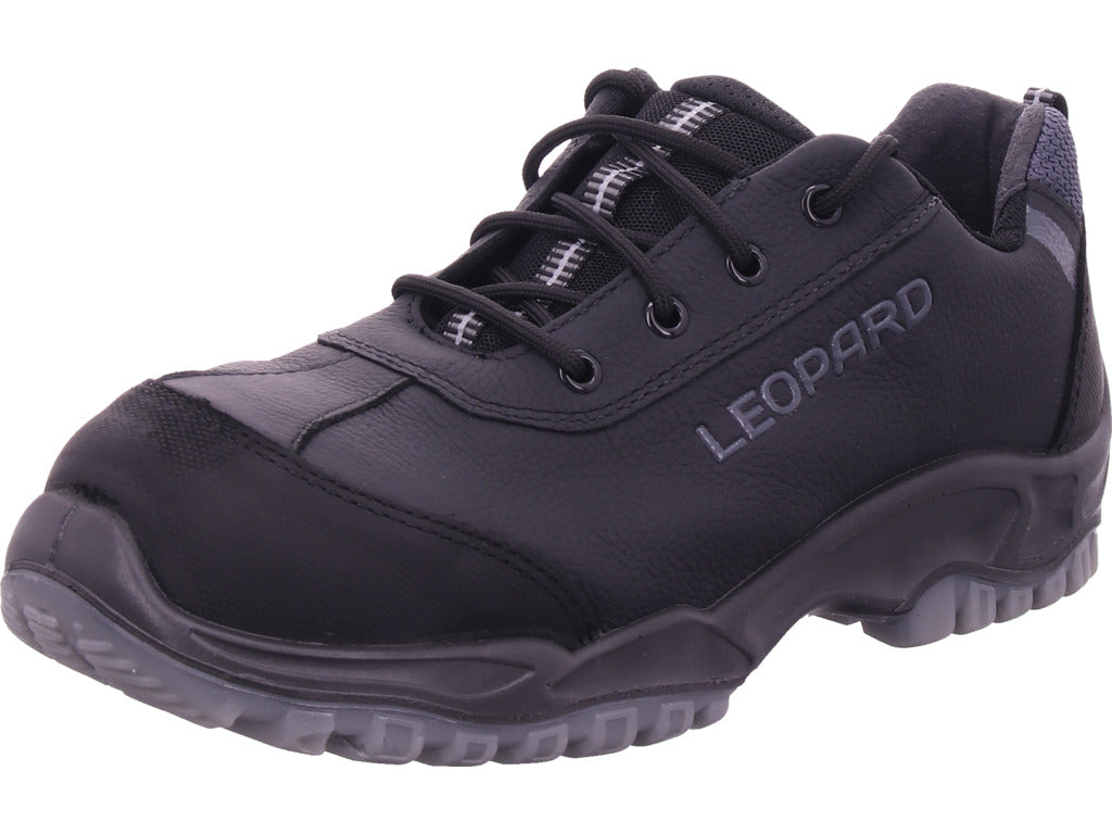 Leopard Men's Work Shoe Safety Shoe Gel S3 in black