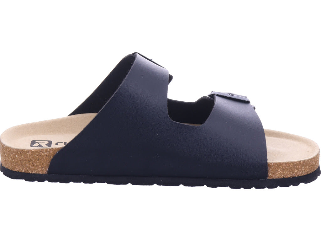 Rieker Herren Pantolette Fsk Herren Sandalen in schwarz
