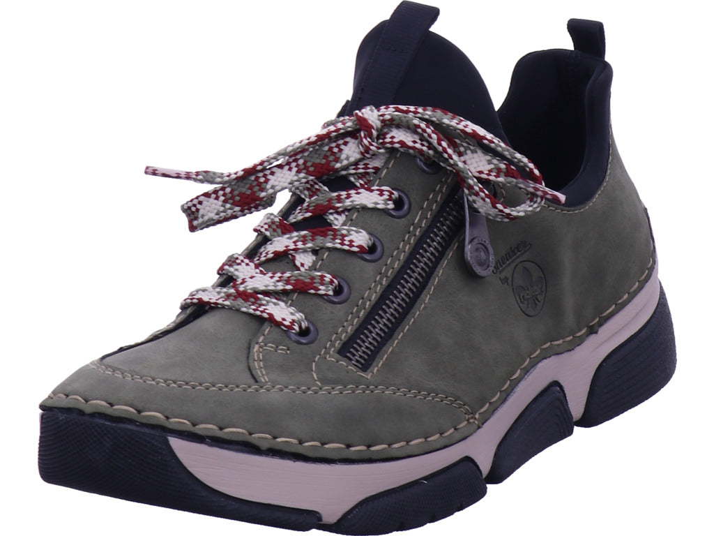 Dámské polobotky Rieker Hwk v zelené barvě