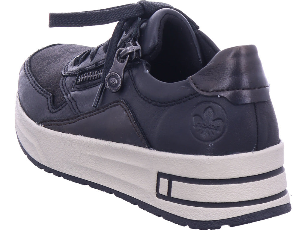 Rieker women's Hwk women's low shoes in black