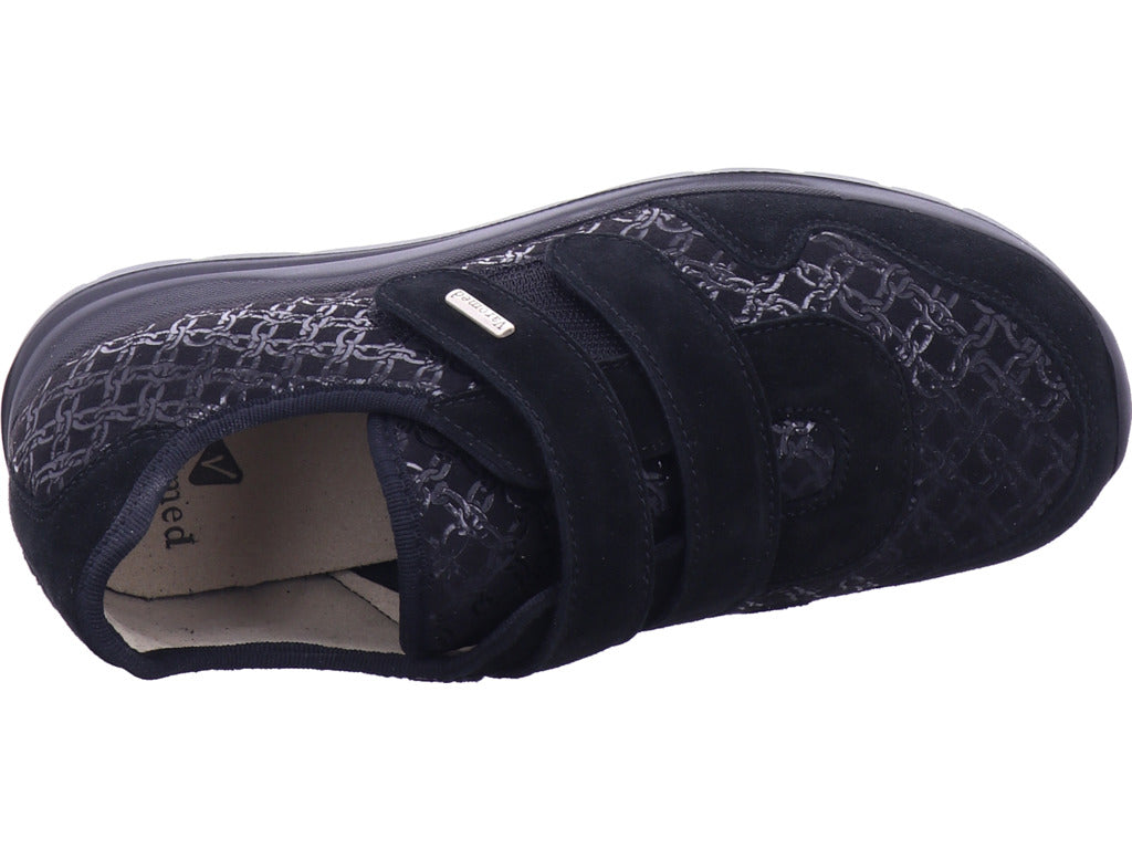 Varomed Damen Halbschuh Trenton Klettschuh in schwarz