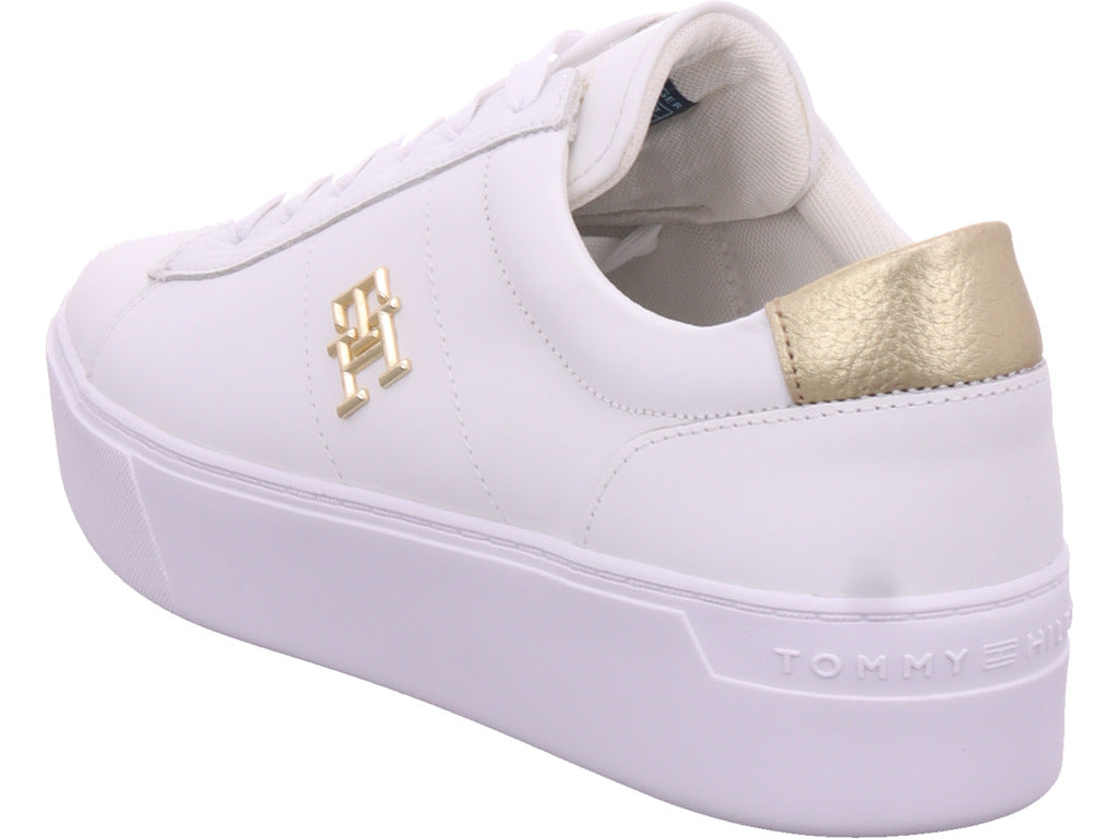 Tommy Hilfiger Damen Sneaker Platform Court Sneaker in weiß
