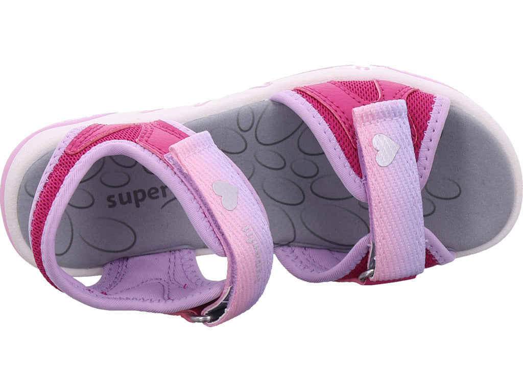 Superfit Mädchen Sandalette Pebbles in rot