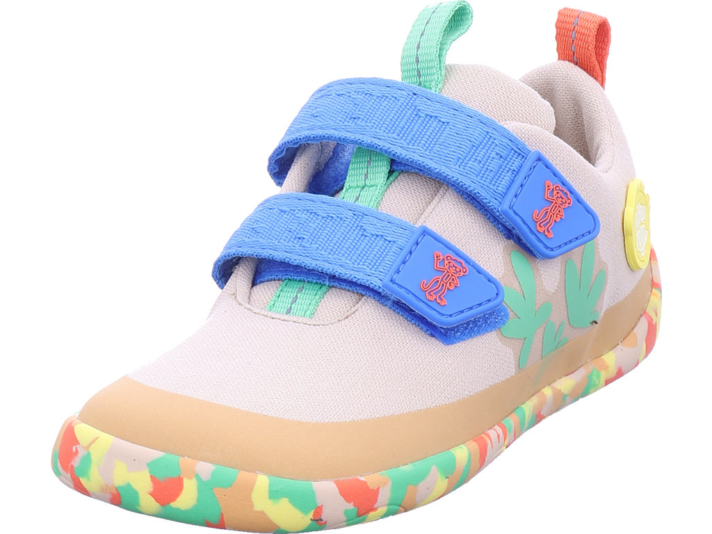 Affenzahn Jungen Halbschuh Barfußschuh Baumwolle Lucky in braun