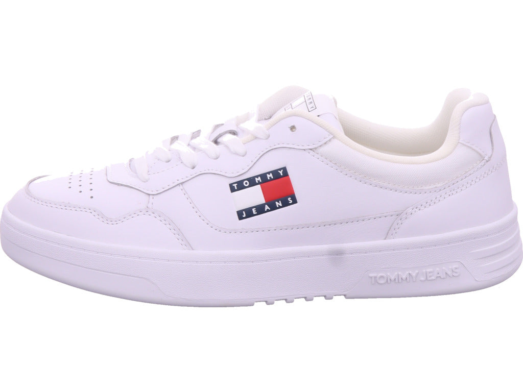 Tommy Hilfiger Herren Sneaker Tjm Cupsole Leather in weiß
