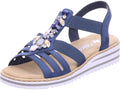 Rieker Damen Sandalette Fsk Damen Sandalen in blau