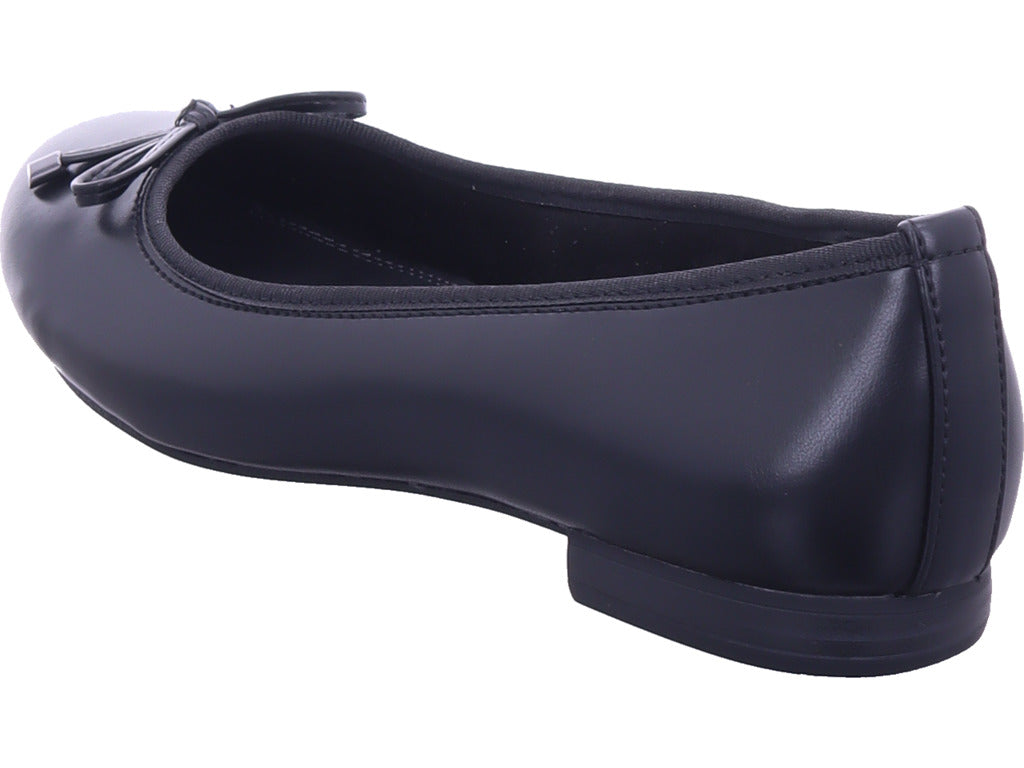 Marco Tozzi Damen Ballerina  in schwarz