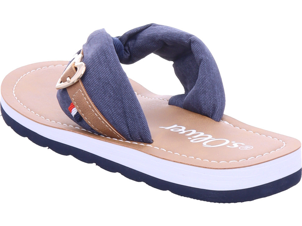 s.Oliver Damen Pantolette  in blau