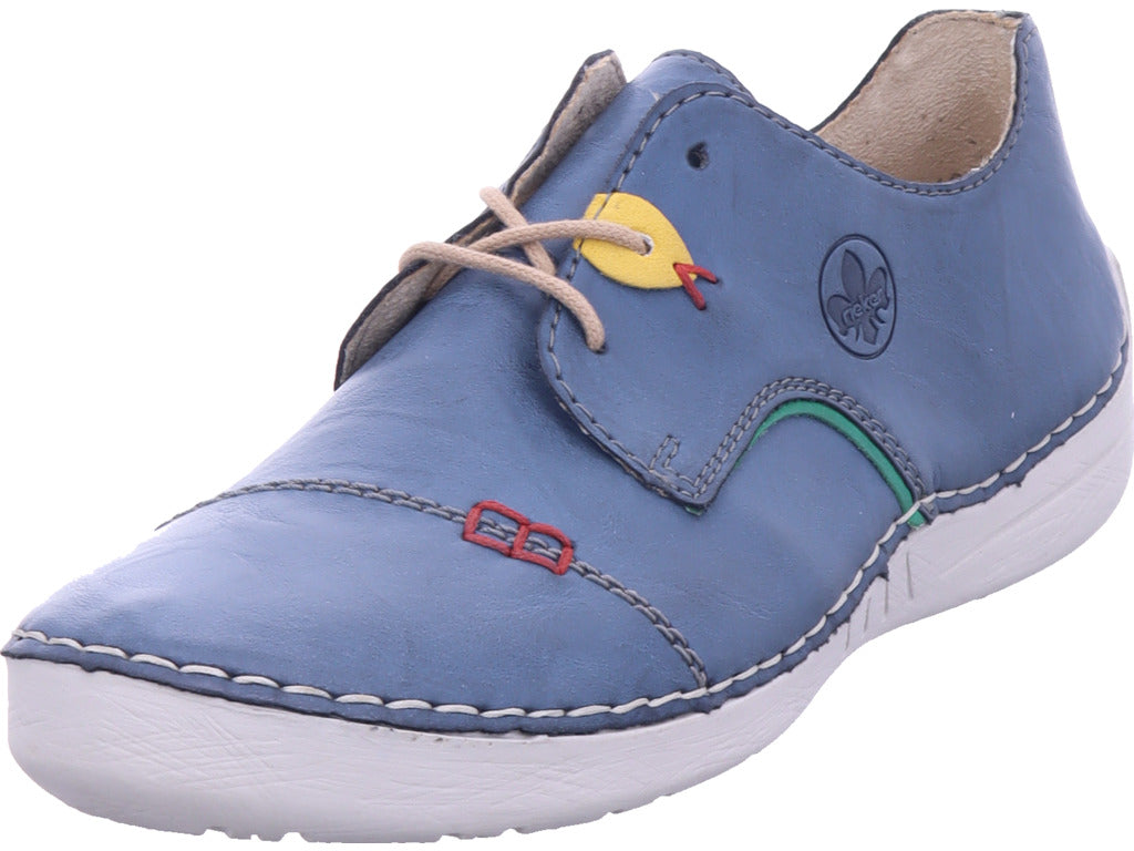 Rieker Damen Sneaker Fsk Damen Halbschuhe in blau