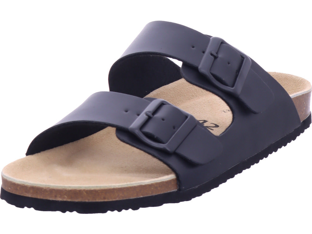 supremo Herren Pantoffel  in schwarz