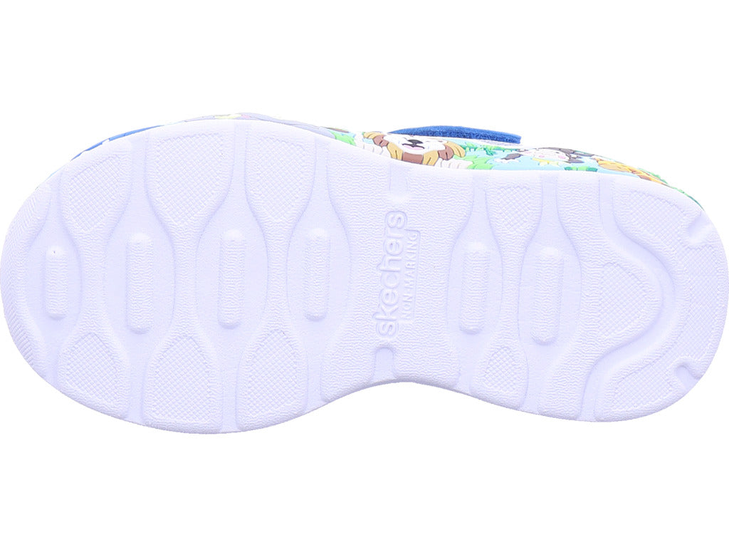 Nízké chlapecké boty SKECHERS v modré barvě