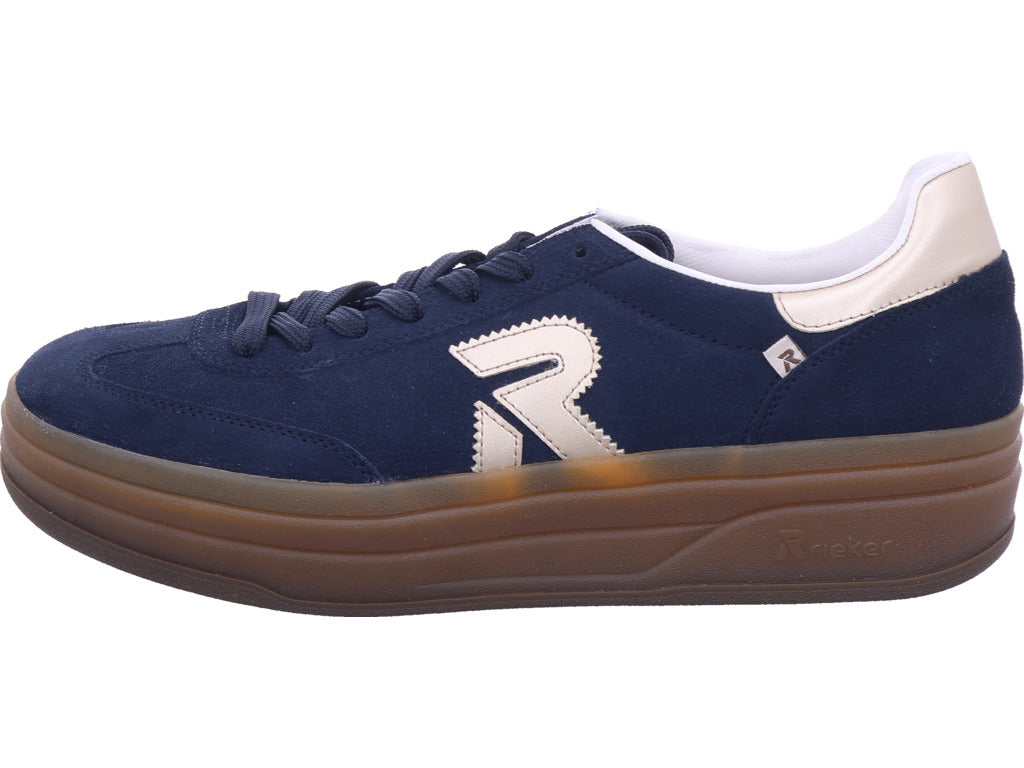 Rieker women's Hwk women's low shoes in blue