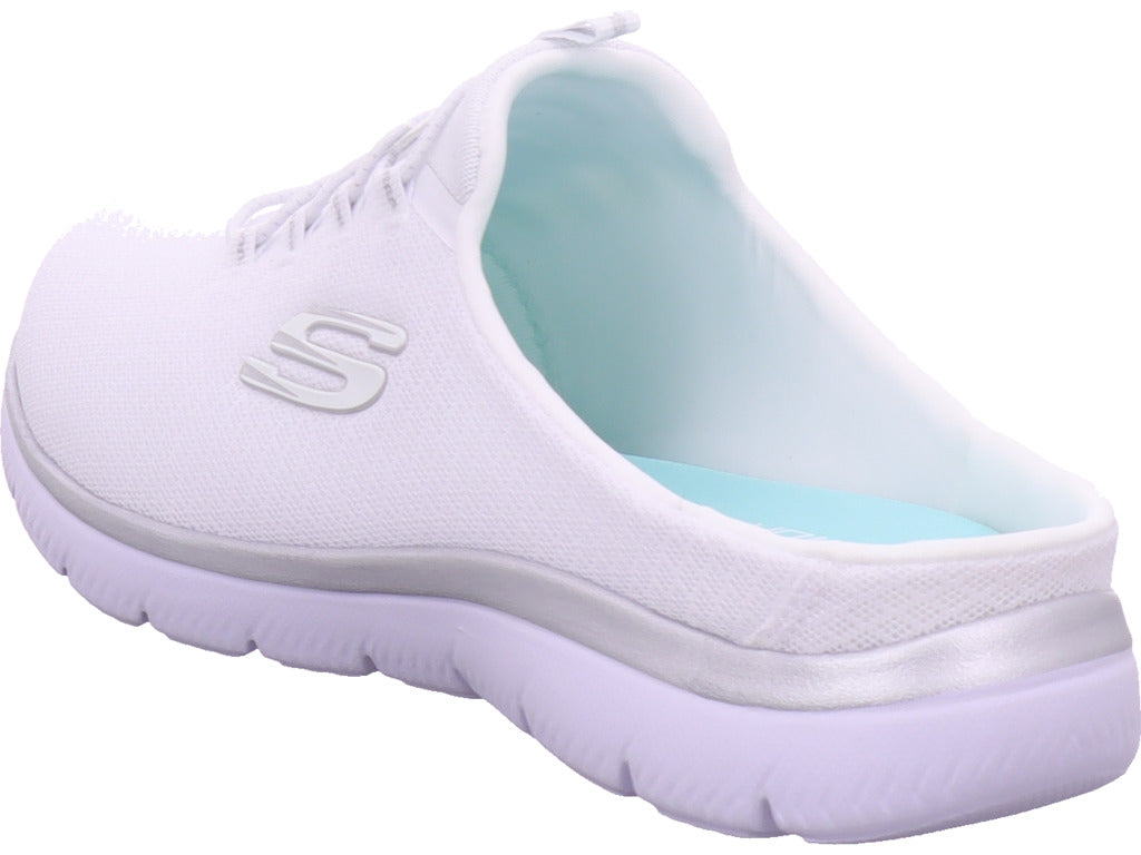 SKECHERS Damen Sabot Mesh Open Back W/ Memory Faom in weiß