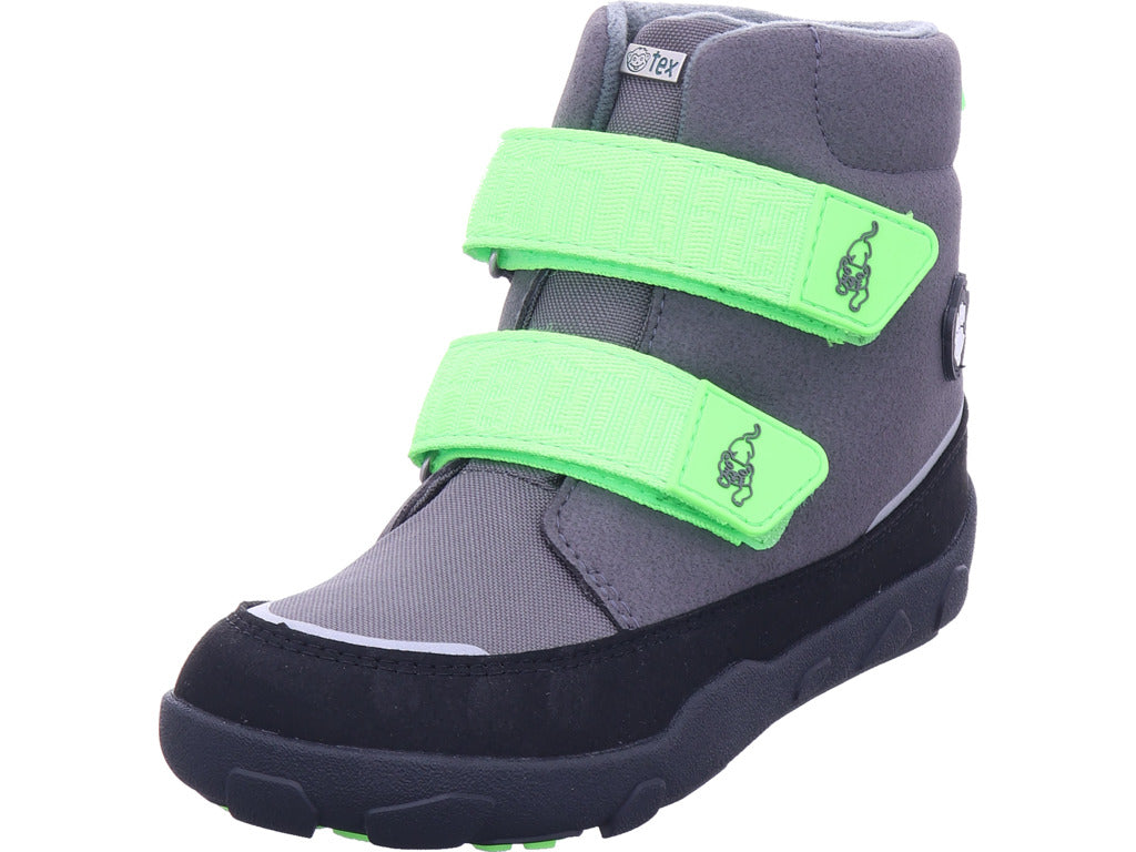 Affenzahn Jungen Moonboot Panther in grau