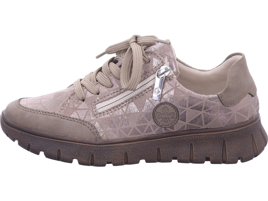 Rieker Damen Sneaker Hwk Damen Halbschuhe in beige