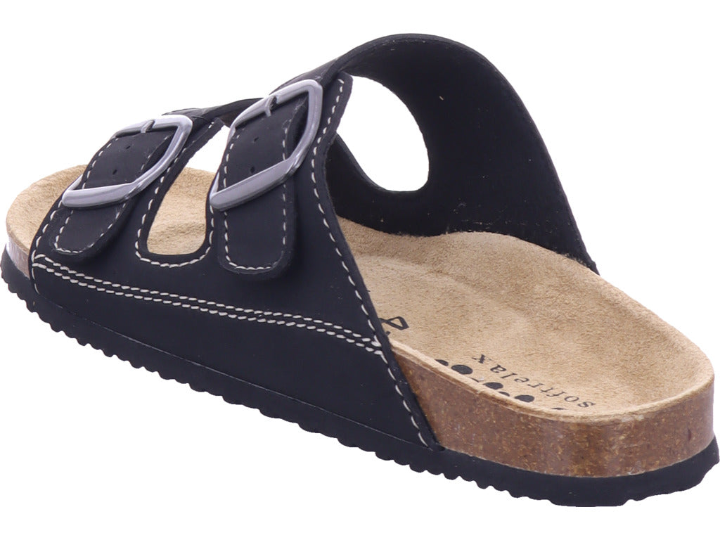 supremo Herren Pantoffel  in schwarz