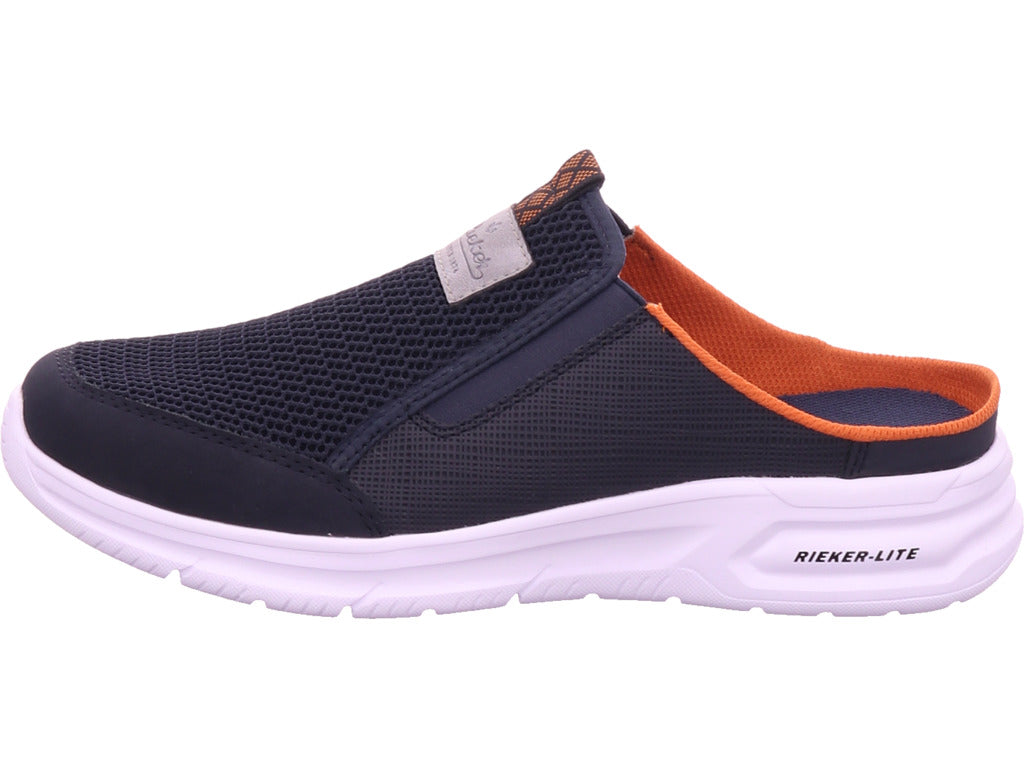 Rieker Herren Clog Fsk Herren Halbschuhe in blau