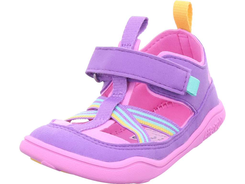 Affenzahn Girls Vegan Breezy Creative Toucan ve fialové barvě