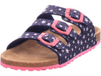 indigo Mädchen Pantolette Bio Kinder in blau