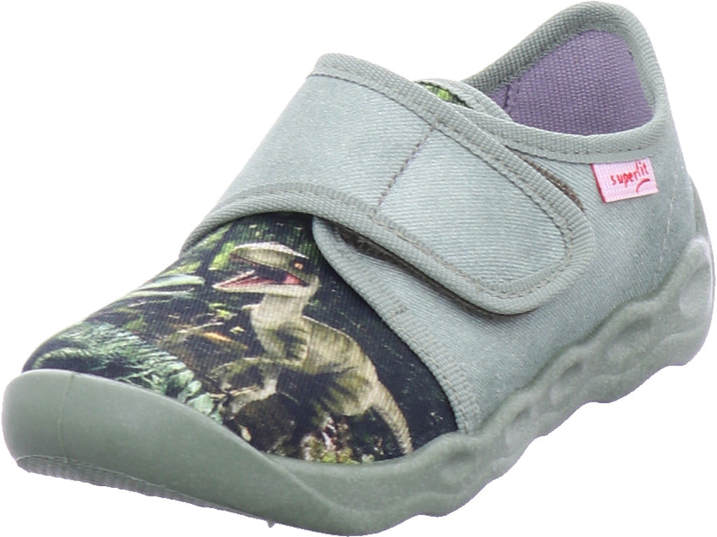 Chlapecké pantofle Legero, textilní pantofle, styl Bubble v zelené barvě